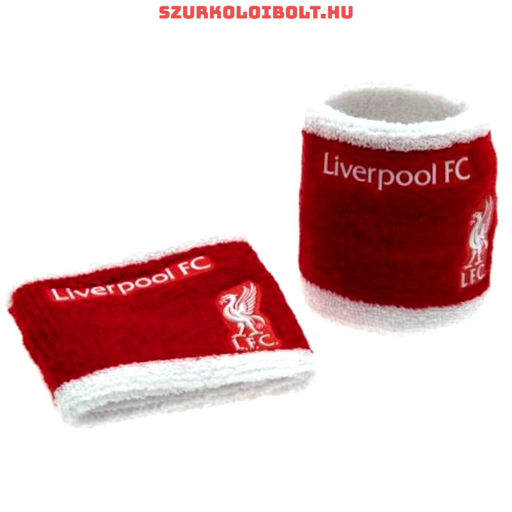 Liverpool LFC Football Club Red White Wristbands Sweatbands Cotton Official 
