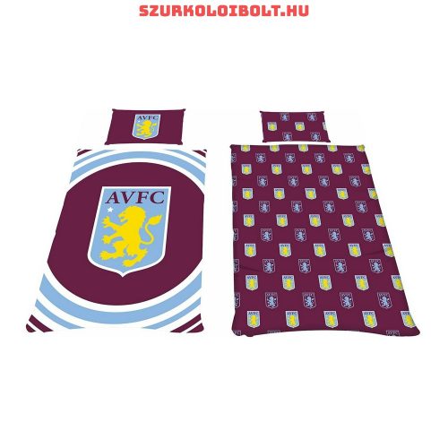 Aston Villa Football Single Duvet Cover and Pillowcase Premier League Design Bedding