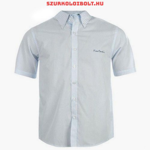 Pierre Cardin Short Sleeve Shirt Mens white/blue stripes