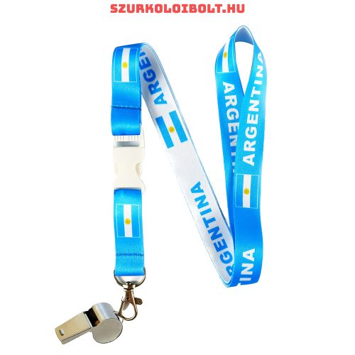 Argentina lanyard with a whistle