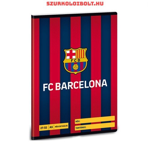 FC Barcelona checked excercise book  A/5