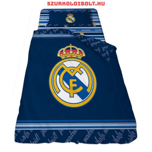 Real Madrid CF Blue Striped Single Cotton