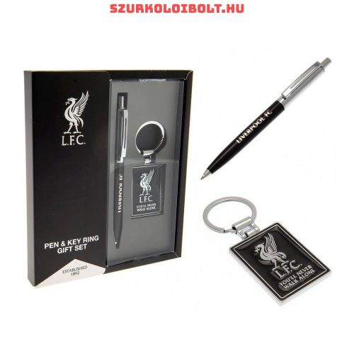 Liverpool  Keyring, pen gift set - official licensed product