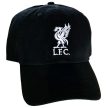 Liverpool FC Core Black Cap, Liverbird Embroidery, Premier League Gift