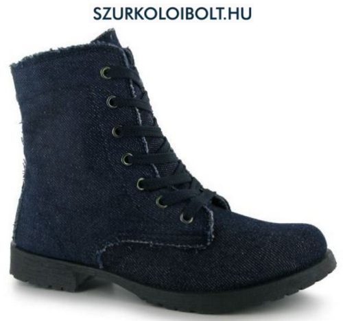 Miss Fiori női csizma - jeans (Ugg style)