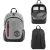 Official Manchester United FC Heather Grey Backpack – Black Crest & Laptop Pouch
