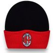 Official AC Milan Two-Tone Beanie Black-Red – Acrylic Fan Hat 1899