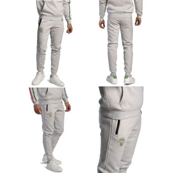   FTC Fradi Gray Sweatpants for Men – Supporter Football Tracksuit 80% Cotton