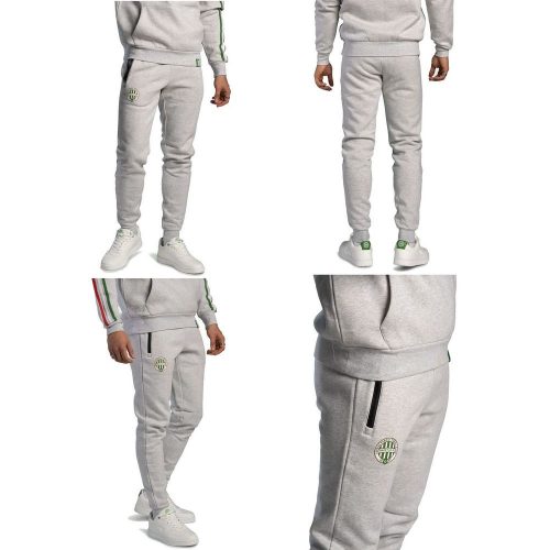 FTC Fradi Gray Sweatpants for Men – Supporter Football Tracksuit 80% Cotton