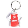 Arsenal double-sided kit keyring – official red-white