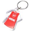 Arsenal double-sided kit keyring – official red-white