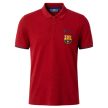 Official FC Barcelona Men's Cotton Polo Shirt – Red
