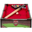 Arsenal eight-ball pool game in a stadium and pitch design