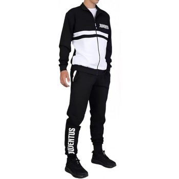 Official Juventus Adult Striped Brushed Tracksuit