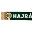 Green Knitted "Hajrá, Fradi" Scarf with Golden Ends – Ferencváros Spirit Around Your Neck