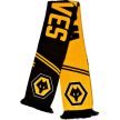 Official Wolverhampton Wanderers FC Scarf – Yellow & Black, Double Sided Knit
