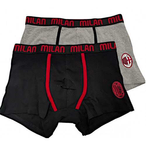 AC Milan Men's Stretch Cotton Boxer Set (2-Pack)