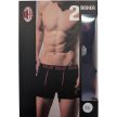 AC Milan Men's Stretch Cotton Boxer Set (2-Pack)