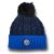 Official FC Inter Pom Pom Beanie Black Blue – Winter Berretto