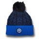 Official FC Inter Pom Pom Beanie Black Blue – Winter Berretto