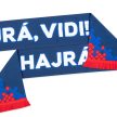 Double-Sided Blue Supporter Scarf with “Hajrá, Vidi!” and “Fehérvár FC” Text – For Fehérvár FC Fans