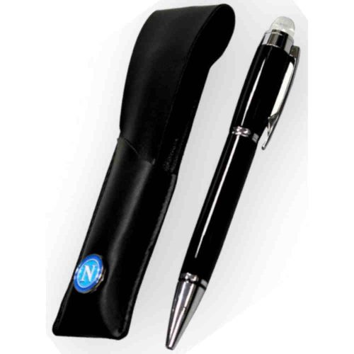 Premium SSC Napoli Ballpoint Pen with Eco-Leather Case – Official Merchandise