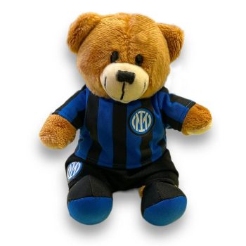   Official FC Inter Small Bear Plush – Blue Black Jersey 16 cm