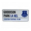 Everton FC Metal Street Sign