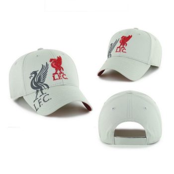    Liverpool FC Obsidian Grey Cap, Red Liverbird Crest, Official Licensed Product