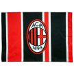 AC Milan Flag – 100x140 cm, Club Crest, Red/Black