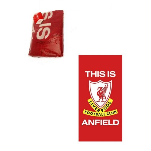 ‘This Is Anfield’ Towel – Liverpool FC (140x70 cm, 100% Cotton, Retro Design)