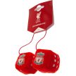 Liverpool FC Hanging Dice, Red Plush Dice Pair, Premier League Gift
