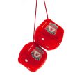 Liverpool FC Hanging Dice, Red Plush Dice Pair, Premier League Gift