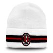 Official AC Milan Two-Tone Beanie – Red Black Striped Acrylic 1899