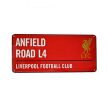 Liverpool FC Metal Street Sign