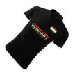 Hungary Men's Collared Supporter Polo Shirt – Black