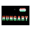 Hungary Men's Collared Supporter Polo Shirt – Black