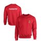 Red "Hungary" Sweatshirt – Hungarian National Team Supporter Pullover with Crest