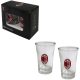AC Milan 2-Piece Shot Glass Set – AC Milan Crest Fan Glasses
