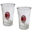 AC Milan 2-Piece Shot Glass Set – AC Milan Crest Fan Glasses
