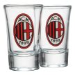 AC Milan 2-Piece Shot Glass Set – AC Milan Crest Fan Glasses