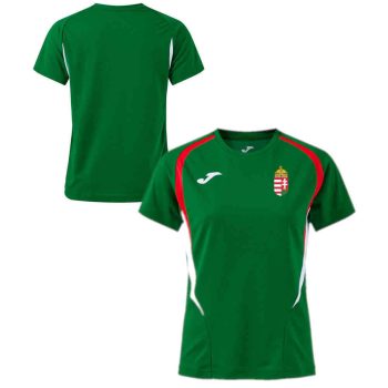   Joma Hungary Women's Supporter Jersey – Green, Short Sleeve