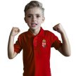 Hungary Child's Collared Supporter Polo Shirt – Red