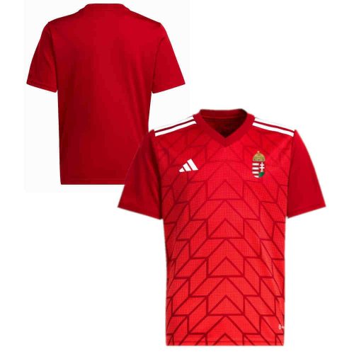  Adidas Hungary Kids' Polo Shirt – Red, Supporters' Jersey