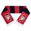 Arsenal FC Contrast Bar Scarf – Red & Navy Fan Scarf with Club Crest
