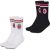 AC Milan 2 Pair Sock Set – Black and White with Team Logo