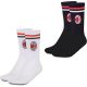 AC Milan 2 Pair Sock Set – Black and White with Team Logo