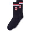 AC Milan 2 Pair Sock Set – Black and White with Team Logo