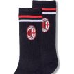 AC Milan 2 Pair Sock Set – Black and White with Team Logo
