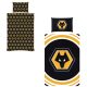 Wolverhampton Wanderers  Football Single Duvet Cover and Pillowcase Premier League Design Bedding